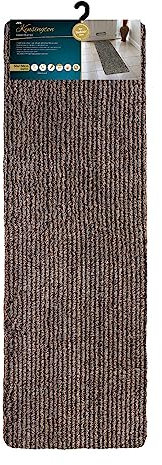 JVL Kensington Machine Washable Cotton Runner Barrier Doormat, 50x150cm, Stripe