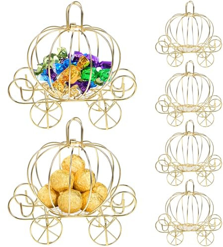 UPKOCH 6 Stück Pralinenschachteln Kürbiskutsche Urlaubs-Leckerli-Boxen Souvenirs Hochzeit Süßigkeiten Cupcake-Dekoration Leckerli-Boxen Partygeschenke Schokolade Geschenkboxen