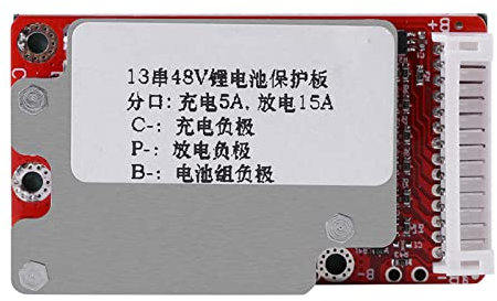SYH&AQYE Carte de Charge de Batterie Au Lithium, Module de Charge avec Protection de Batterie, BMS pour Batteries 13S 48V/54.6V