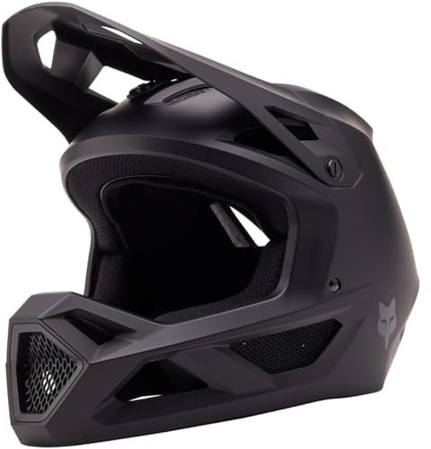 Fox Racing Rampage Matte Helmet -Unisex- Mountainbike Helm für Erwachsene, Hochwertiger Schutz, Verstellbarer Visier,Matte Black,XL