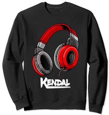 Kendal Lovers Cute Text with Headphone Gaming Felpa
