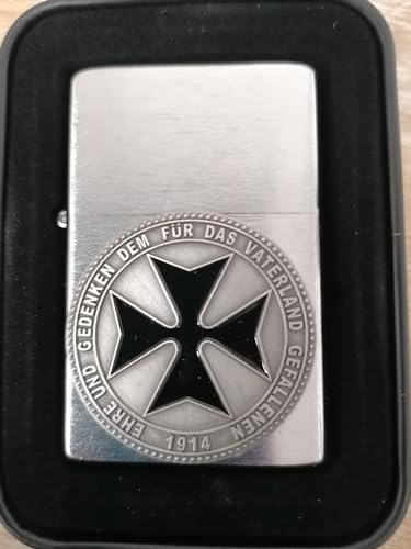 Lanz Bulldog Eisernes Kreuz 1914 Emblem Militaria - Chrome Brushed NEU&OVP
