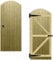 Tongue & Groove Interlocking Fully Framed Arched Top Pedestrian Side Garden Gate Height: 6ft (180cm) x Width: 75 cm Supplied with the Ring Latch Hinge Pack and Bolt