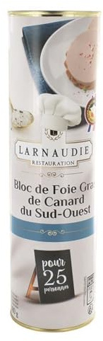 Bloc de Foie Gras de Canard IGP du Sud Ouest 980g/Boite - Offres de 1, 2 et 3 Boites - Livraison Gratuite France (1)
