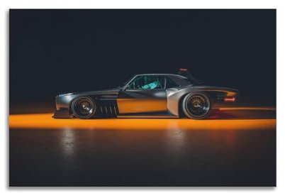 XFPMXC Rennwagen-Poster 69 Camaro ZL1 USA, Vintage, Sportwagen, dekoratives Gemälde, Leinwand, Wandkunstwerk, Bild, 30 x 45 cm