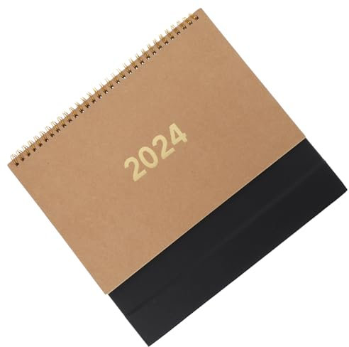 BCOATH Tischkalender Monatskalender aus Papier mit Spiralbindung für Schreibtischplanung und Organisation als Dekoratives Büroaccessoire