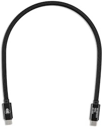 CobraTether Kabel (20 Gbit) - USB-C auf USB-C - 0,3 m - Schwarz