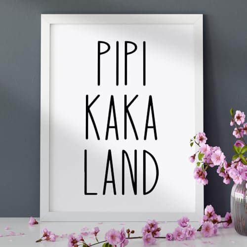 Generisch Badezimmer Wandbilder - Lustige Wc Poster (Pipi Kaka Land)