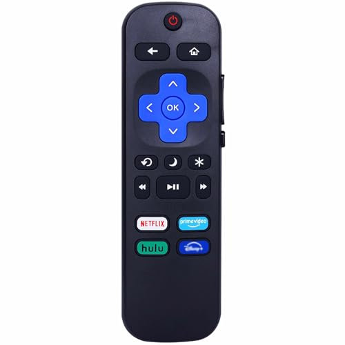 Leankle Universal Remote Controller for All Roku Smart TVs, Compatible with Hisense, JVC, Onn, Philips, Proscan, Roku Plus/Pro/Select Series, Sharp, TCL, Westinghouse Roku TV Models