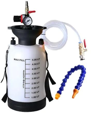 5L Gearbox Oil Filler Pneumatic Fluid Pump ATF Filler Automotive Transmission Fluid Pump Tool Set Compatible With ATF Filler Bottle(5L NO ADAPTER)