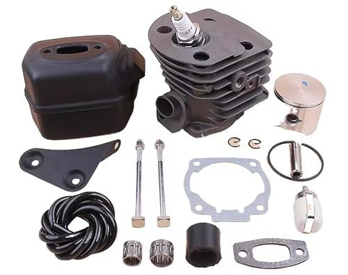 Kit motore bullone bullone staffa pistone cilindro cilindro 45mm per Husqvarna 50 51 55 Ricambi motore motosega a gas 503168301, 501766605
