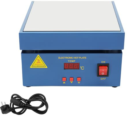 BAOCHADA 800W 220V Lötstation Heizplatte 200x200mm, PCB Heizstation | Vorwärmer Preheating Station Wechselstrom mit LCD-Anzeige 50-400 ° C, Vorheizen Station für Komponentenerwärmung