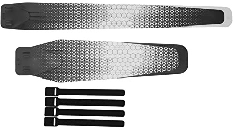 Baxnore Bike Universal Front Heck Mutguard Spritzschutz Harzmaterial für Mountainbike -Radfahren Einfache Installation Keine Werkzeuge benötigt dauerhafte PP5 -Thermoplastik (Netzmuster)