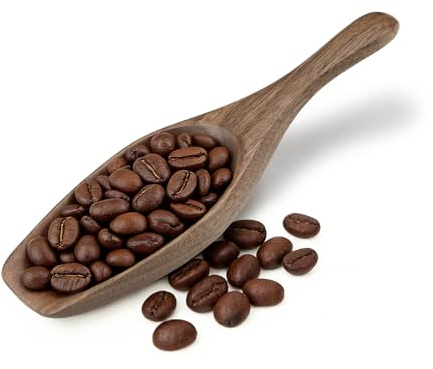 Black Walnut Coffee Scoop for Jars, 5.51 Wooden Ground & Coffee Bean Scoop, Multipurpose Wood Scooper Shovel Kitchen Scooping Tool for Bath Salts Tea Sugar (1 Piece)