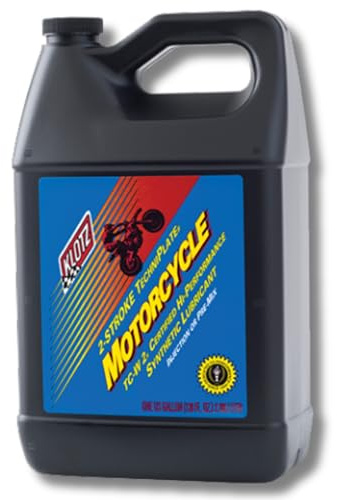 Klotz Motorcycle TechniPlate Synthetic Premix/Injector Oil for 2-Stroke TC-W2 Engines – 1 Gallon KL-301