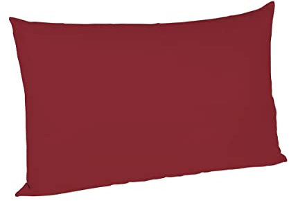 Fleuresse Colours Kissenbezug, Mako Satin, Dunkelrot, 40 x 60 cm