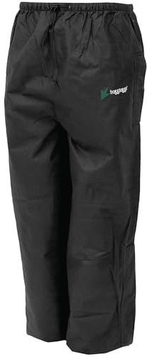 frogg toggs wasserdichte Regenhose für Herren, Motiv: Bullfrogg, Schwarz, Größe XL