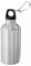 Aluminium Drinking Water Bottle with Screw cap and Carabiner, 400ml (Silver)