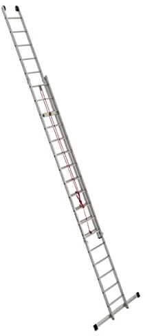 Alu-Seilzugleiter 2-teilig 2x16 Sprossen