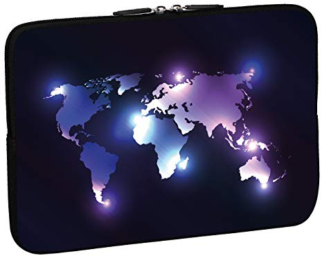 PEDEA Laptop Bag Case Design Sleeve for 17.3 inch, Dark World