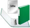 Herlitz Ringbuch / DIN A5 mit 2-Ringe / incl. 10 Prospekthüllen / Farbe: grün