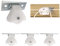 Four Large Cord Pulleys for Roman and Pleated Shades