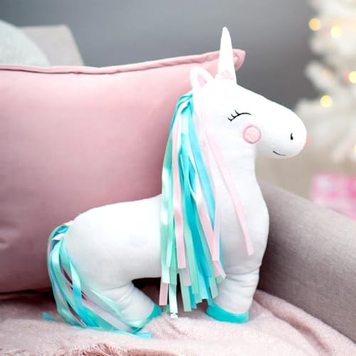 Sass & Belle Regenbogen-Einhorn-Dekokissen