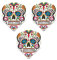 Art Attack Harrows Quadro Sugar Skull Day of The Dead Dart-Flights, 75 Mikron stark, Standard-Dart-Flights, 9 Stück