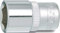 HAZET Steckschlüsseleinsatz 850, 1/4 Zoll 6-kant, Schlüsselweite 14mm, L25mm