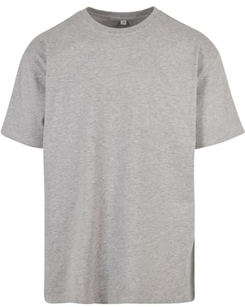 Build Your Brand T-Shirt pour Homme Heavy Oversize Gris, Taille M, Gris, M