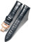BINLUN Leder Uhrenarmband Lederarmband Ersatz Uhrenarmbänder für Herren Damen mit Silber/Gold/Roségold Schmetterling Faltschließe 12-24mm(18mm Schwarz-Roségold Schnalle)