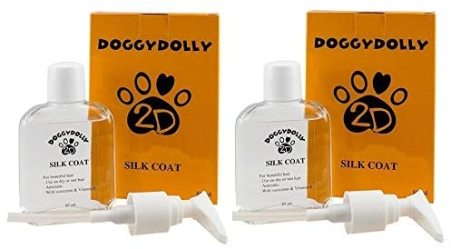 DoggyDolly PS001 Silk Coat Fellpflege für Hunde 2er Set