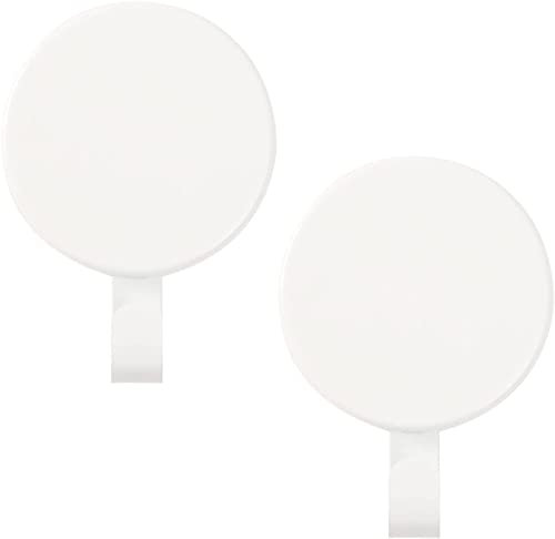 Aeranto Magnetic Wreath Hanger Heavy Duty Magnet Hooks Hanging Supplies for Metal Door Refrigerator Christmas Wreaths Party Decoration Super Strong Magnetism (White, 2 Pack)