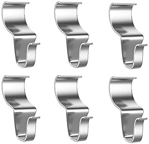 6 ganci in vinile per guarnizioni, in acciaio inox, per appendere la fioriera senza fori, per decorazioni all'aperto