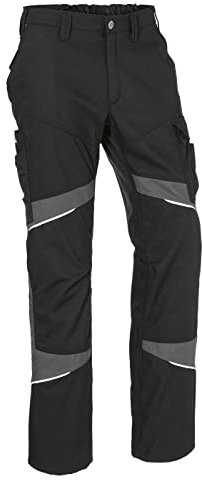 KÜBLER Workwear | KÜBLER ACTIVIQ Cotton+ Arbeitshose | schwarz/anthrazit | Größe 56