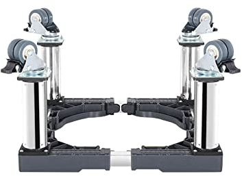 Kühlschrank verschiebbar Sockel mit 4 Räder Einstellbare 16-25 Höhe 10 Trolley Podeste & Rahmen für Waschmaschine Stand für Trockner Desinfektionsschrankwagen (4 wheels,27cm)