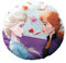 Disney Frozen Kissen, rund, Polyester, weich, perfekt für das Kinderzimmer Ihrer Kinder, offizielles Disney-Produkt