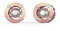 Orecchini da donna Guess SOLITAIRE colore oro rosa JUBE01464JWRGT/U, Talla Unica, Acciaio inossidabile, Swarovski