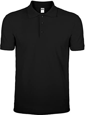 Chemagliette Polo Uomo Manica Corta - Maglia Abbigliamento da Lavoro, T Shirt 100% Cotone Piquet, Maglietta Tinta Unita con Colletto e Bottoni Evolution