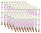 RoseFlower 2 en 1 pinceaux à paupières et à lèvres jetables 100pcs Brosse à lèvres jetable portable/Pinceau anti-cernes/Pinceau ombre à paupières pour appliquer uniformément sans perte # 4