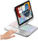Clavier tactile rotatif à 360° pour iPad mini 7 A17 Pro 2024/iPad mini 6e génération, clavier rétroéclairé intégré, housse de clavier pliable Bluetooth (argent)
