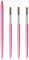SILPECWEE Lot de 3 brosses à ongles pour le nettoyage du vernis à ongles - Brosse acrylique - Brosse nettoyante pour cuticules et acétone - Pinceaux pour nail art français