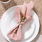 MLMW Lot de 6 serviettes de table en lin lavables en vrac pour fête de mariage, fête prénatale, fête prénuptiale, anniversaire, révélation du sexe - Rose - 41 x 41 cm