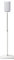 Sanus Speaker Stand for Sonos Era 100 Speakers - Height Adjustable Single Stand w/Easy 3 Step Install - Includes Rubber Feet & Carpet Spikes - White