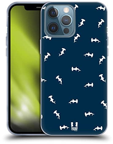 Head Case Designs Sin Costuras Impresiones de Tiburón Caso Funda de Gel Suave Compatible con Apple iPhone 13 Pro MAX
