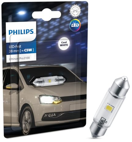 PHILIPS Ultinon Pro3100 LED Festoon car signalling bulb (C5W), 6.000K, 38mm