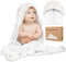 KeaBabies Kapuzenhandtuch Baby - Baby Handtuch Kapuze, Weich & Super Saugfähig Babyhandtuch Mit Kapuze für Neugeborene, Baby Badetuch mit Kapuze, Babybadetücher & Kapuzenhandtücher (Wildflowers)