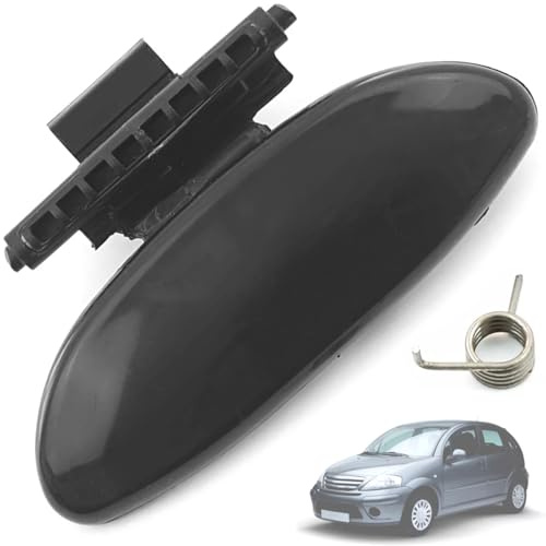Twowinds Poignée Porte Boîte à Gants Compatible avec Citroën C-Elysee | Compatible avec C2 (2002-2009), C3 (2002-2009); Citroën Berlingo (2003-2008); Peugeot Partner (2003-2008), Noire
