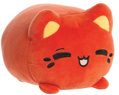 Aurora, 14312, Tasty Peach Thai Tea Meowchi 7In, Soft Toy, Reddish Brown
