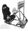 Minneer Racing Sim Cockpit with Monitor Mount and Gaming Seat(Black) Fit for Logitech Thrustmaster Fanatec G923 G29 G920 T80 T150 Enhanced Professional Driving Stand Without Wheel Shifter Pedal